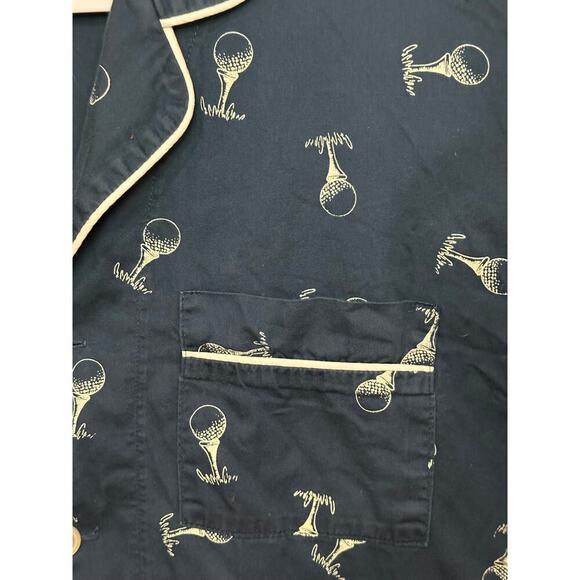 Bed Head Men's XL Flannel Pajama Set Golf Made in USA golf balls tee pj set pant - Picture 7 of 7